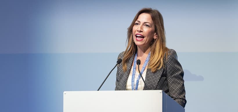 Natalia Chueca, Mayor of Zaragoza, states cities' key role in EU competitivenss at EU Mayors Business Forum_ Julie de Bellaing Natalia Chueca, Mayor of Zaragoza, states cities' key role in EU competitivenss at EU Mayors Business Forum_ Julie de Bellaing